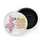 dhcrafts Round Pin Badges Purple Positive Quote I'm Not Perfect I'm Limited Edition Glossy Finish Design Pack of 1 (58mm)