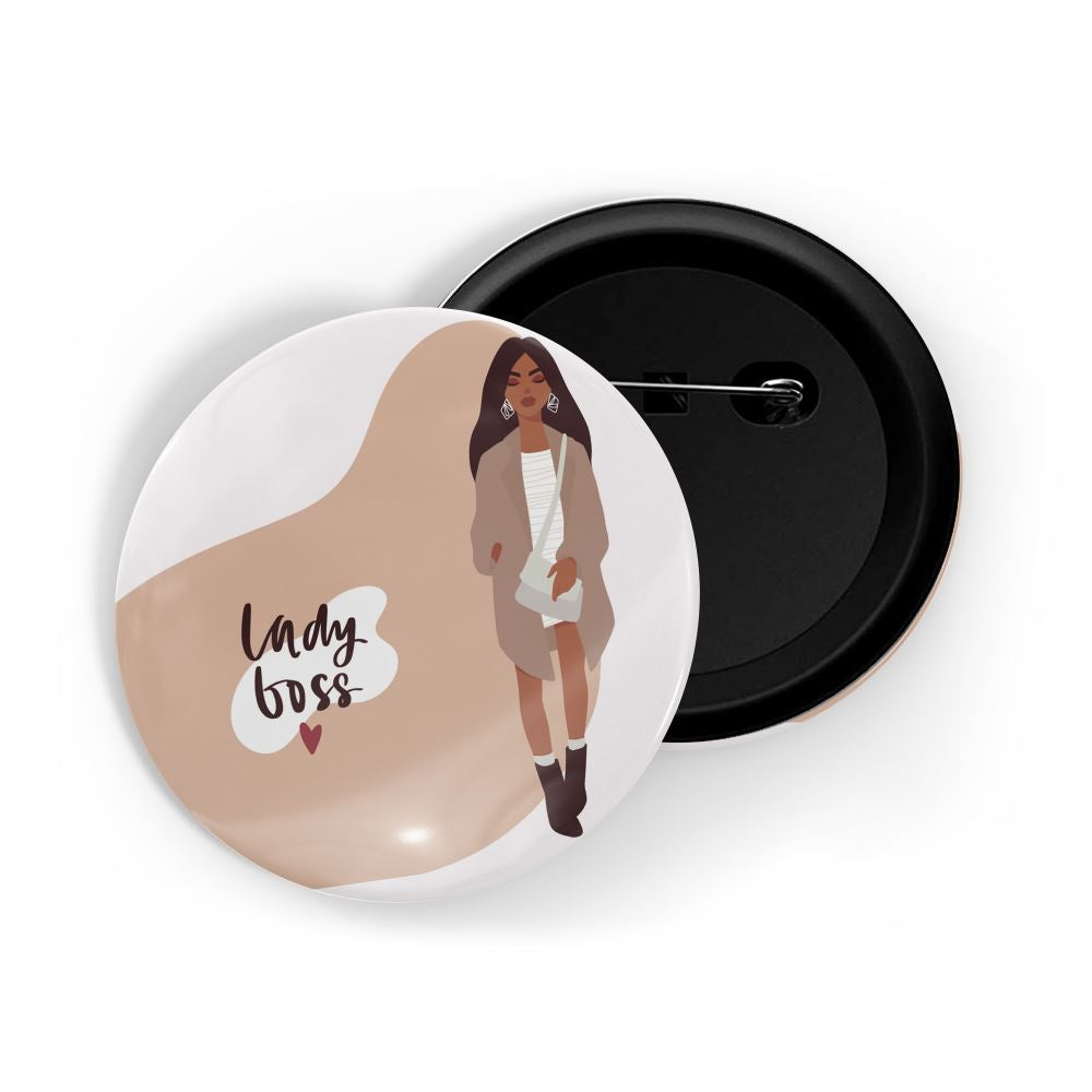 dhcrafts Round Pin Badges Black Positive Quote Life Is Better With A Cat Glossy Finish Design Pack of 1 (58mm)