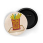 dhcrafts Round Pin Badges Multicolour Maharastra Malhargad Fort D3 Glossy Finish Design Pack of 1 (58mm)