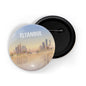 dhcrafts Round Pin Badges Brown I Used To Be Popular Vintage Glossy Finish Design Pack of 1 (58mm)