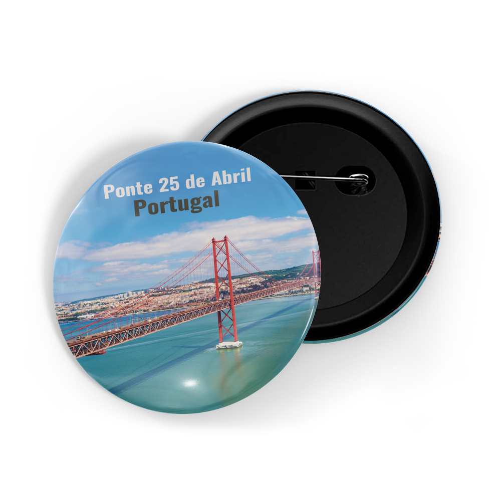 dhcrafts Round Pin Badge Multicolor Famous Tourist Place Morocco, Africa Glossy Finish Design Pack of 1 (58mm)