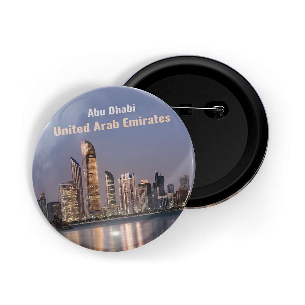 dhcrafts Round Pin Badge Multicolor Famous Tourist Place Tangier Morrocco, Africa Glossy Finish Design Pack of 1 (58mm)