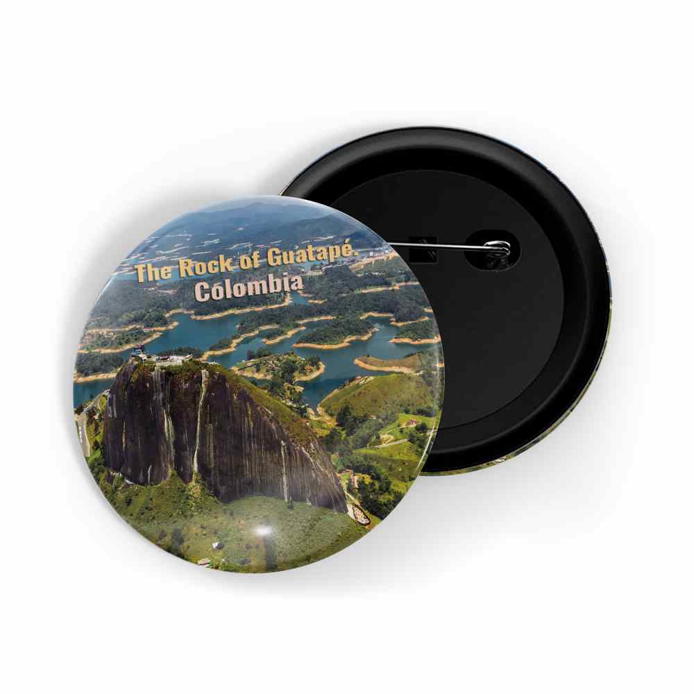 dhcrafts Round Pin Badge Multicolor Famous Tourist Place Opera House Sydney Australia D2 Glossy Finish Design Pack of 1 (58mm)