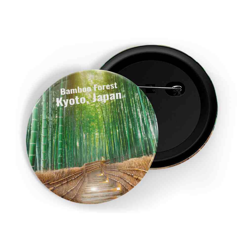 dhcrafts Round Pin Badge Multicolor Famous Tourist Place Toronto Canada Glossy Finish Design Pack of 1 (58mm)