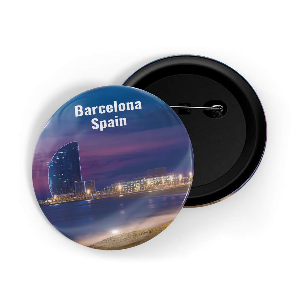 dhcrafts Round Pin Badge Multicolor Famous Tourist Place Ancient Town China Glossy Finish Design Pack of 1 (58mm)