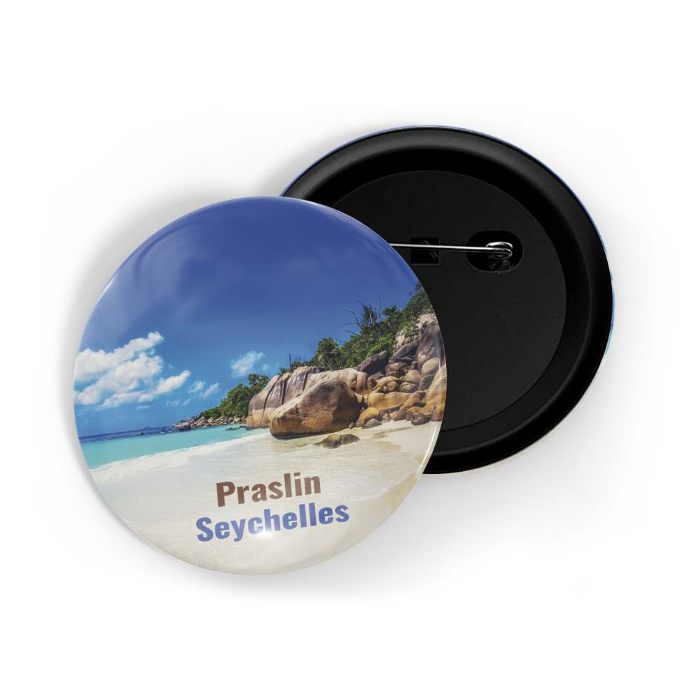 dhcrafts Round Pin Badge Multicolor Famous Tourist Place Anshun Bridge China Glossy Finish Design Pack of 1 (58mm)