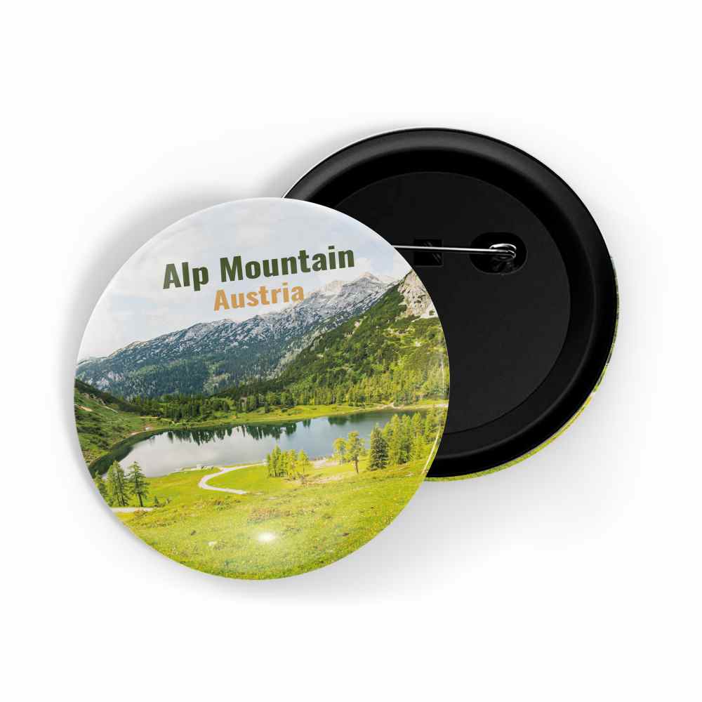 dhcrafts Round Pin Badge Multicolor Famous Tourist Place Phoenix Ancient City China D2 Glossy Finish Design Pack of 1 (58mm)
