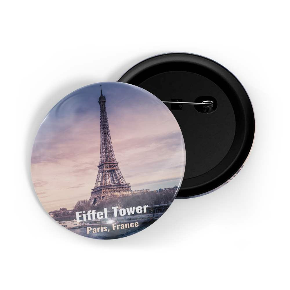 dhcrafts Round Pin Badge Multicolor Famous Tourist Place Karnak Temple Egypt Glossy Finish Design Pack of 1 (58mm)