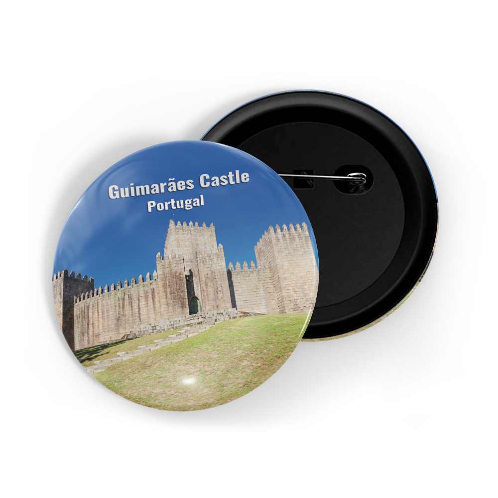 dhcrafts Round Pin Badge Multicolor Famous Tourist Place Louvre Museum Paris, France D3 Glossy Finish Design Pack of 1 (58mm)