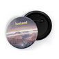 dhcrafts Round Pin Badge Multicolor Famous Tourist Place Santorini Greece D1 Glossy Finish Design Pack of 1 (58mm)
