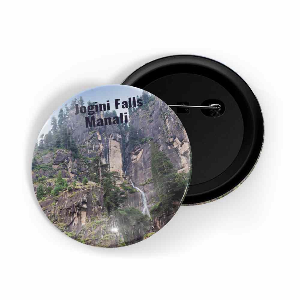 dhcrafts Round Pin Badge Multicolor Famous Tourist Place Bali Indonesia Glossy Finish Design Pack of 1 (58mm)