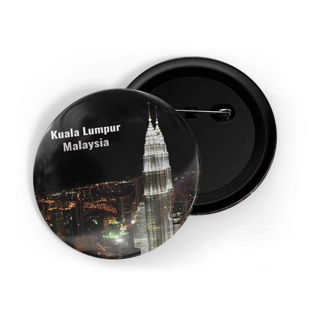 dhcrafts Round Pin Badge Multicolor Famous Tourist Place Adriano Park Rome, Italy Glossy Finish Design Pack of 1 (58mm)