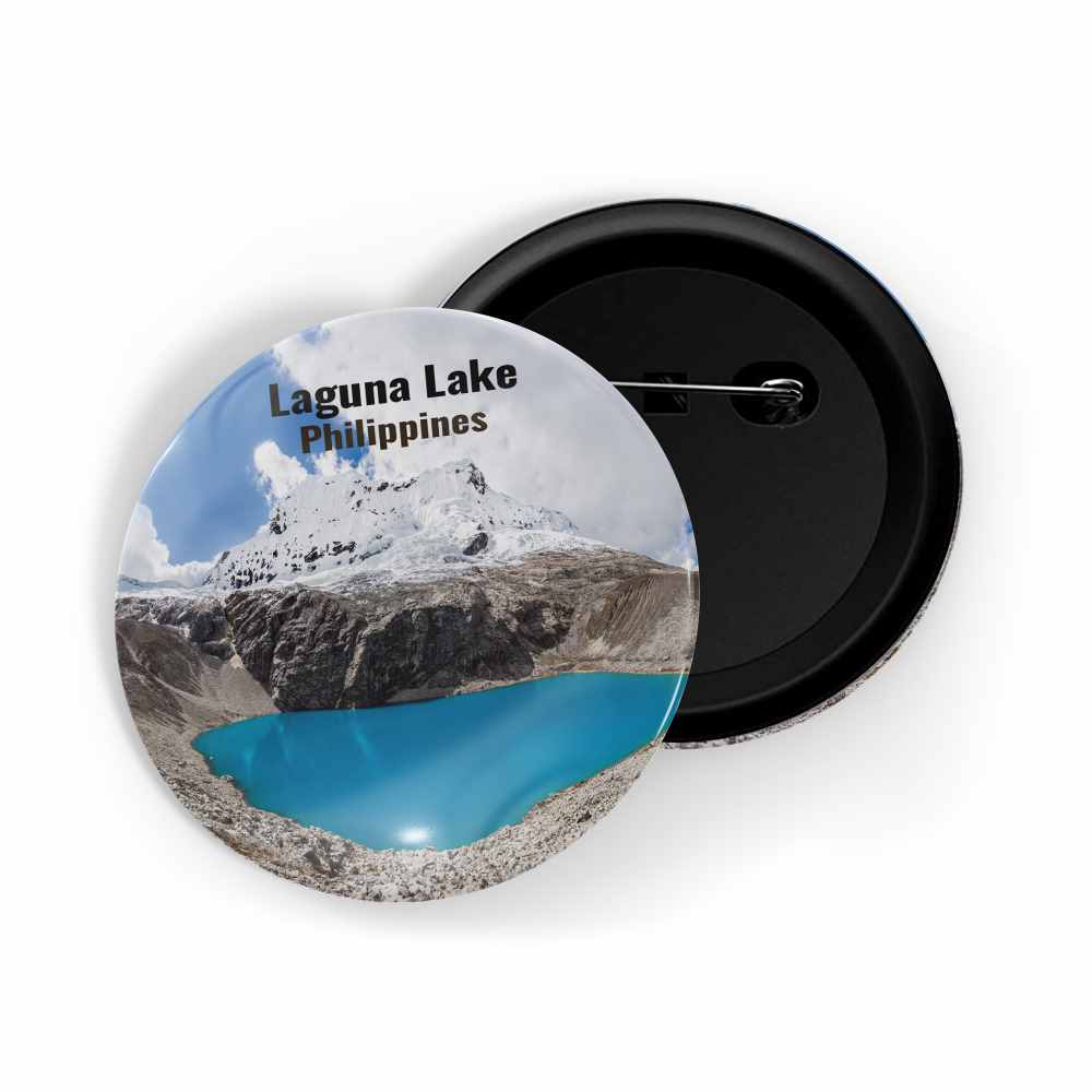 dhcrafts Round Pin Badge Multicolor Famous Tourist Place Cinque Terre National Park Italy Glossy Finish Design Pack of 1 (58mm)