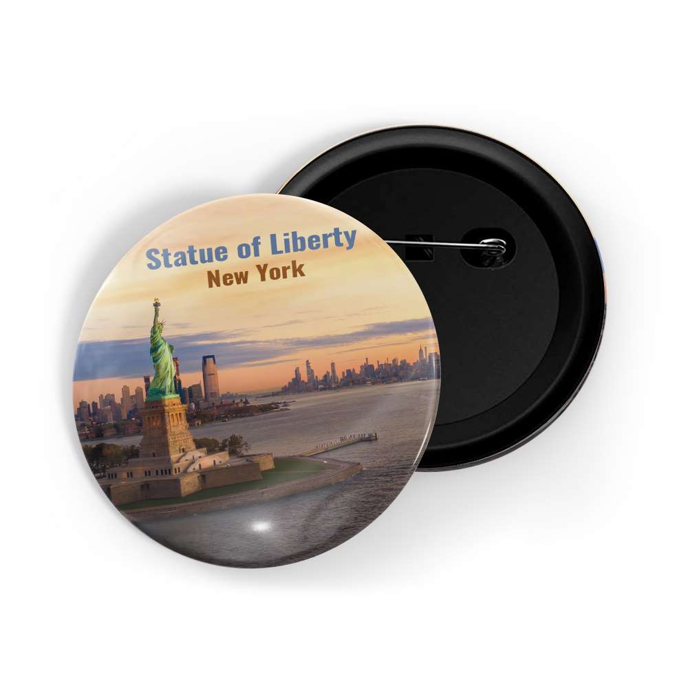 dhcrafts Round Pin Badge Multicolor Famous Tourist Place Colosseum Rome Italy D1 Glossy Finish Design Pack of 1 (58mm)