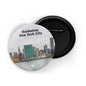 dhcrafts Round Pin Badge Multicolor Famous Tourist Place Grand Canal Venice Italy D2 Glossy Finish Design Pack of 1 (58mm)