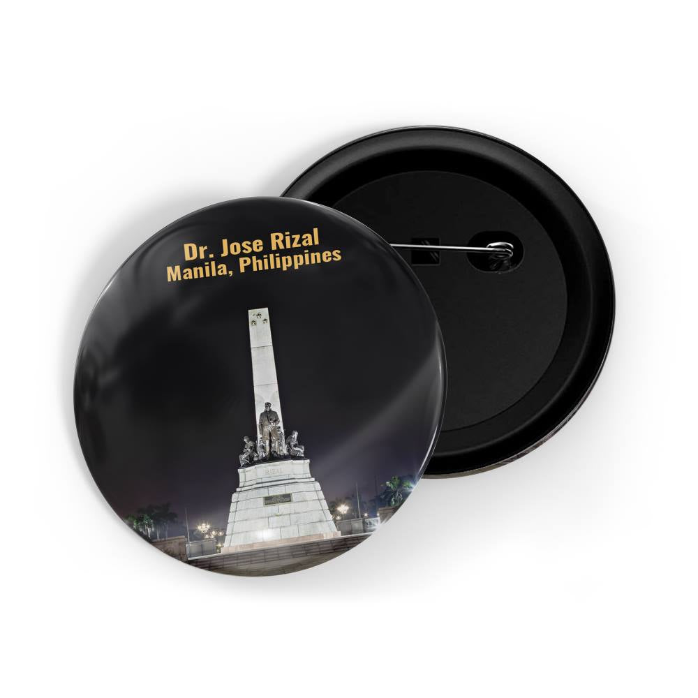 dhcrafts Round Pin Badge Multicolor Famous Tourist Place Piazzale Michelangelo Florence, Italy Glossy Finish Design Pack of 1 (58mm)