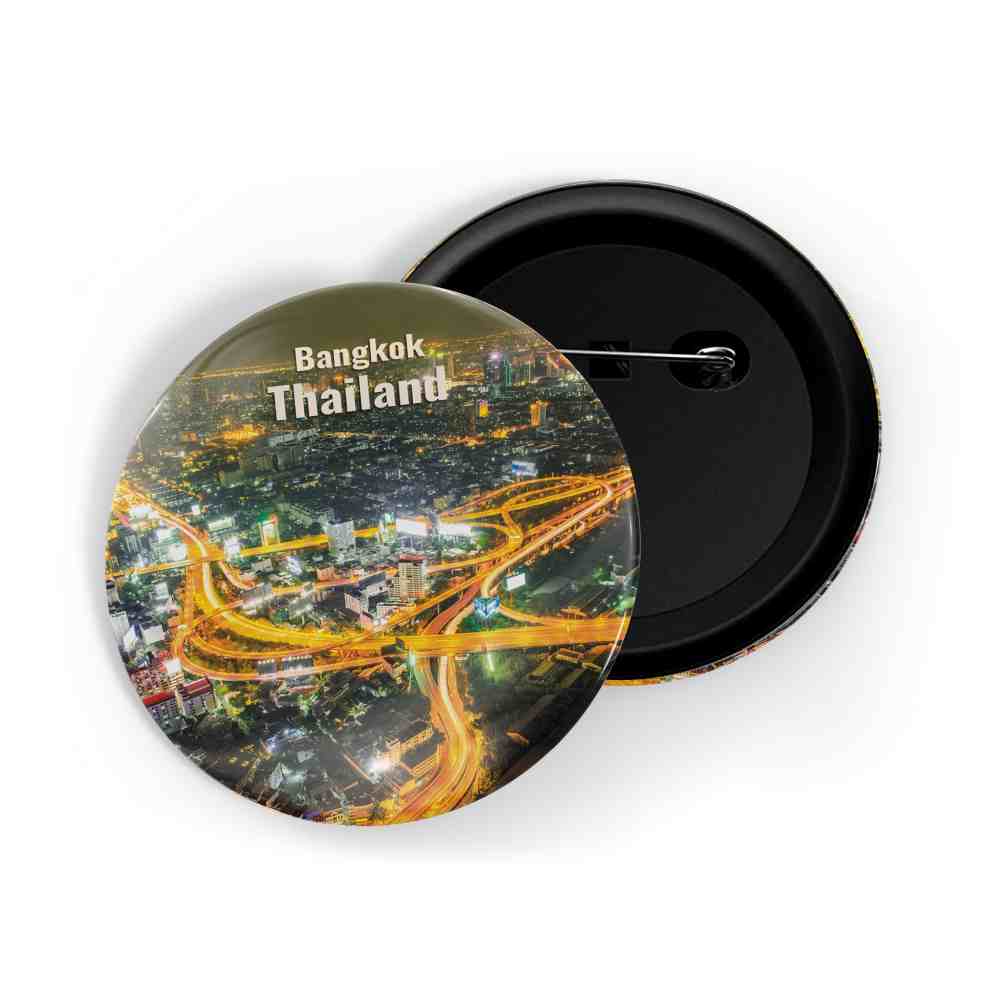 dhcrafts Round Pin Badge Multicolor Famous Tourist Place San Giorgia Maggiore Venice, Italy D2 Glossy Finish Design Pack of 1 (58mm)