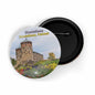dhcrafts Round Pin Badge Multicolor Famous Tourist Place St. Peter's Basilica Rome Glossy Finish Design Pack of 1 (58mm)