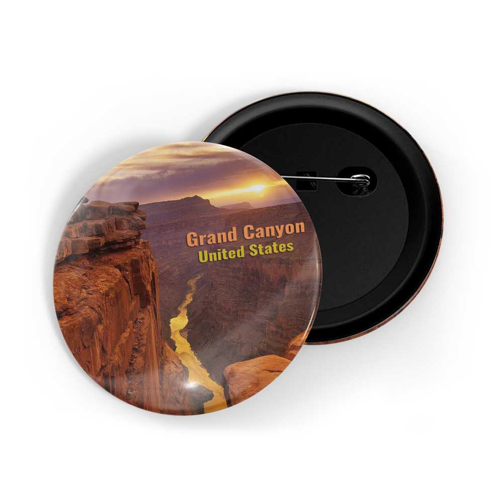 dhcrafts Round Pin Badge Multicolor Famous Tourist Place Trevi Fountain Rome, Italy Glossy Finish Design Pack of 1 (58mm)
