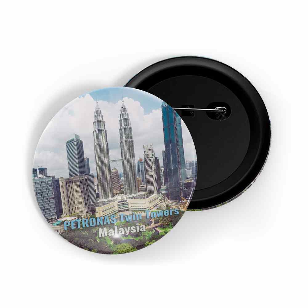 dhcrafts Round Pin Badge Multicolor Famous Tourist Place Japan Glossy Finish Design Pack of 1 (58mm)