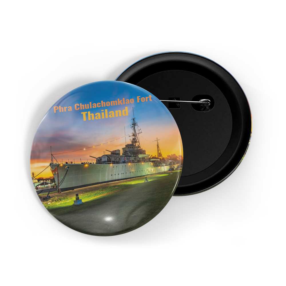 dhcrafts Round Pin Badge Multicolor Famous Tourist Place Kyoto, Japan Glossy Finish Design Pack of 1 (58mm)