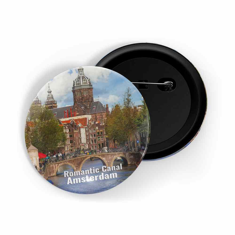 dhcrafts Round Pin Badge Multicolor Famous Tourist Place Islands Of Madeira Macaronesia Glossy Finish Design Pack of 1 (58mm)