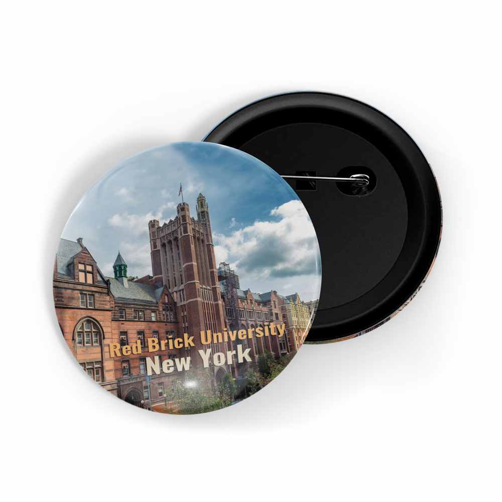 dhcrafts Round Pin Badge Multicolor Famous Tourist Place Phewa Lake Nepal Glossy Finish Design Pack of 1 (58mm)
