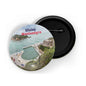 dhcrafts Round Pin Badge Multicolor Famous Tourist Place Machu Picchu Peru D1 Glossy Finish Design Pack of 1 (58mm)