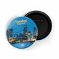 dhcrafts Round Pin Badge Multicolor Famous Tourist Place Ponte 25 De Abril Portugal Glossy Finish Design Pack of 1 (58mm)