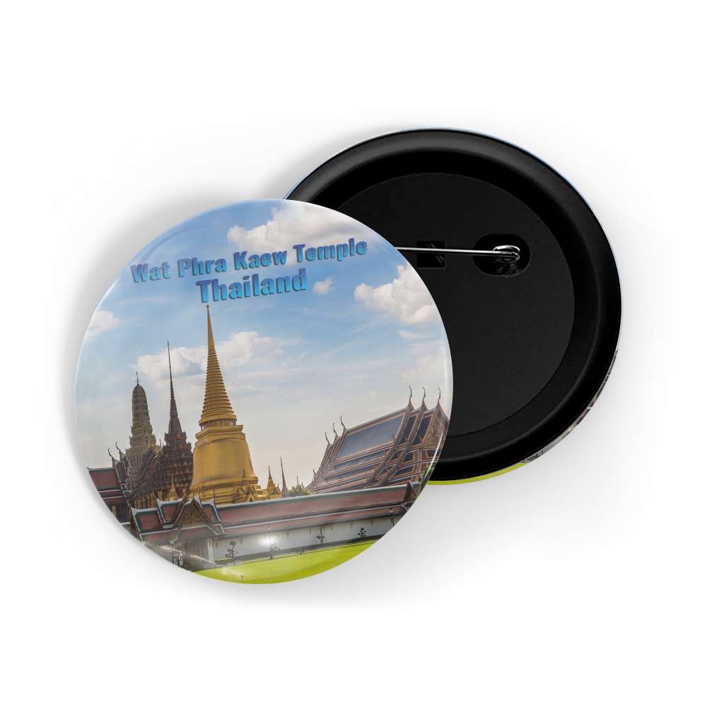 dhcrafts Round Pin Badge Multicolor Famous Tourist Place Guimaraes Castle Portugal Glossy Finish Design Pack of 1 (58mm)