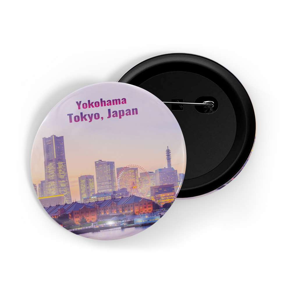 dhcrafts Round Pin Badge Multicolor Famous Tourist Place Ponta De Sao Lourenco Portugal Glossy Finish Design Pack of 1 (58mm)