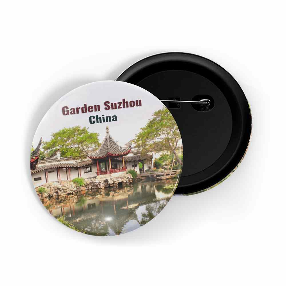 dhcrafts Round Pin Badge Multicolor Famous Tourist Place St. John's Church Helsinki, Finland Glossy Finish Design Pack of 1 (58mm)