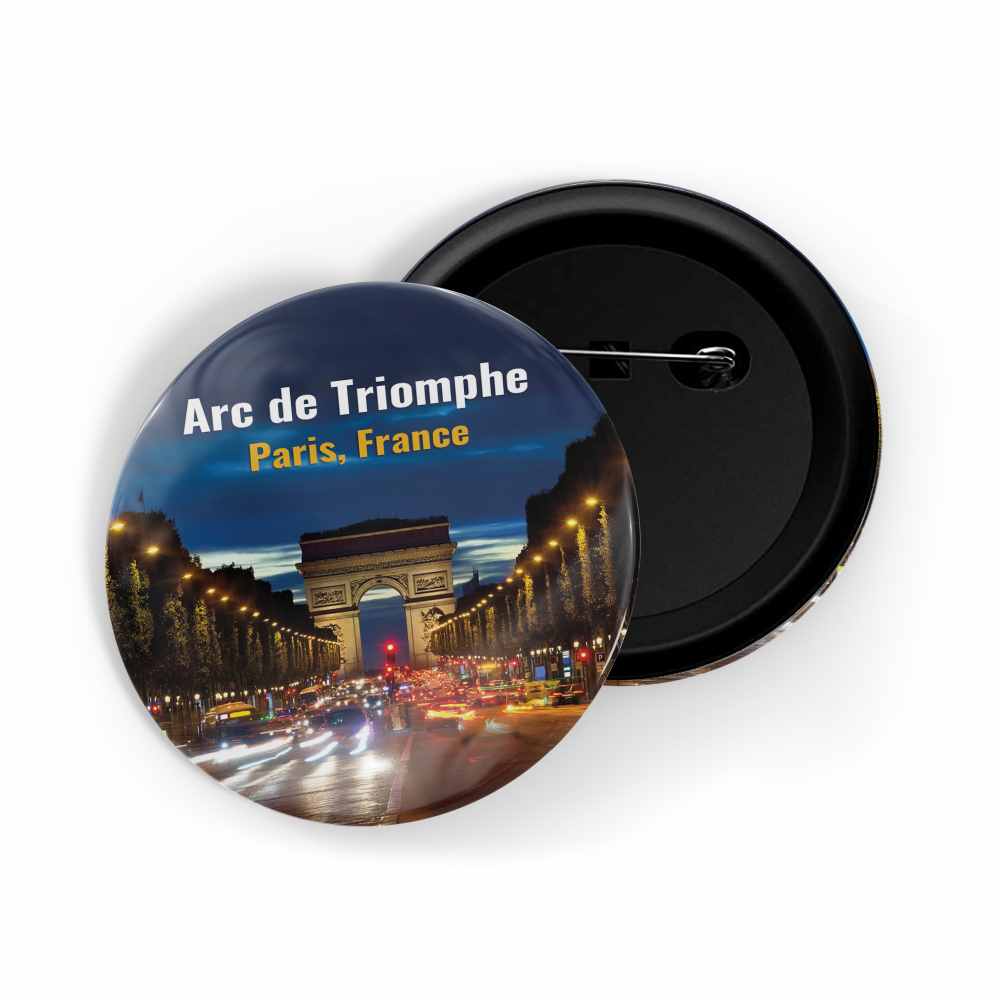 dhcrafts Round Pin Badge Multicolor Famous Tourist Place The Rock Of Guatape Colombia Glossy Finish Design Pack of 1 (58mm)