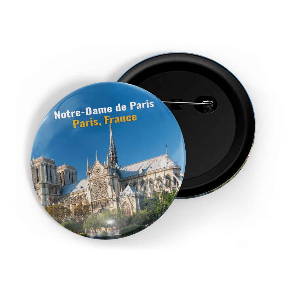 dhcrafts Round Pin Badge Multicolor Famous Tourist Place Hyangwonjeong Pavilion Seoul South Korea Glossy Finish Design Pack of 1 (58mm)