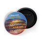 dhcrafts Round Pin Badge Multicolor Famous Tourist Place Gwangan Bridge Busan D1 Glossy Finish Design Pack of 1 (58mm)