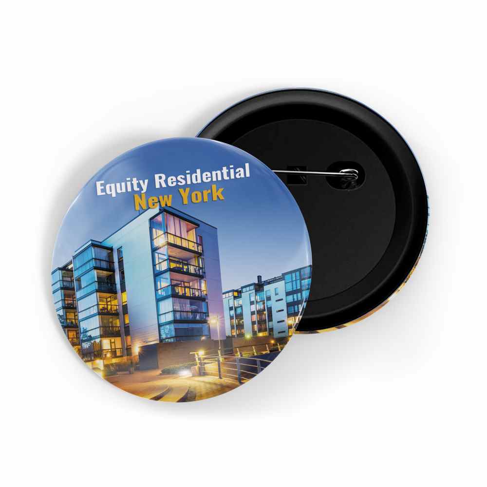 dhcrafts Round Pin Badge Multicolor Famous Tourist Place Gwangan Bridge Busan, South Korea D2 Glossy Finish Design Pack of 1 (58mm)