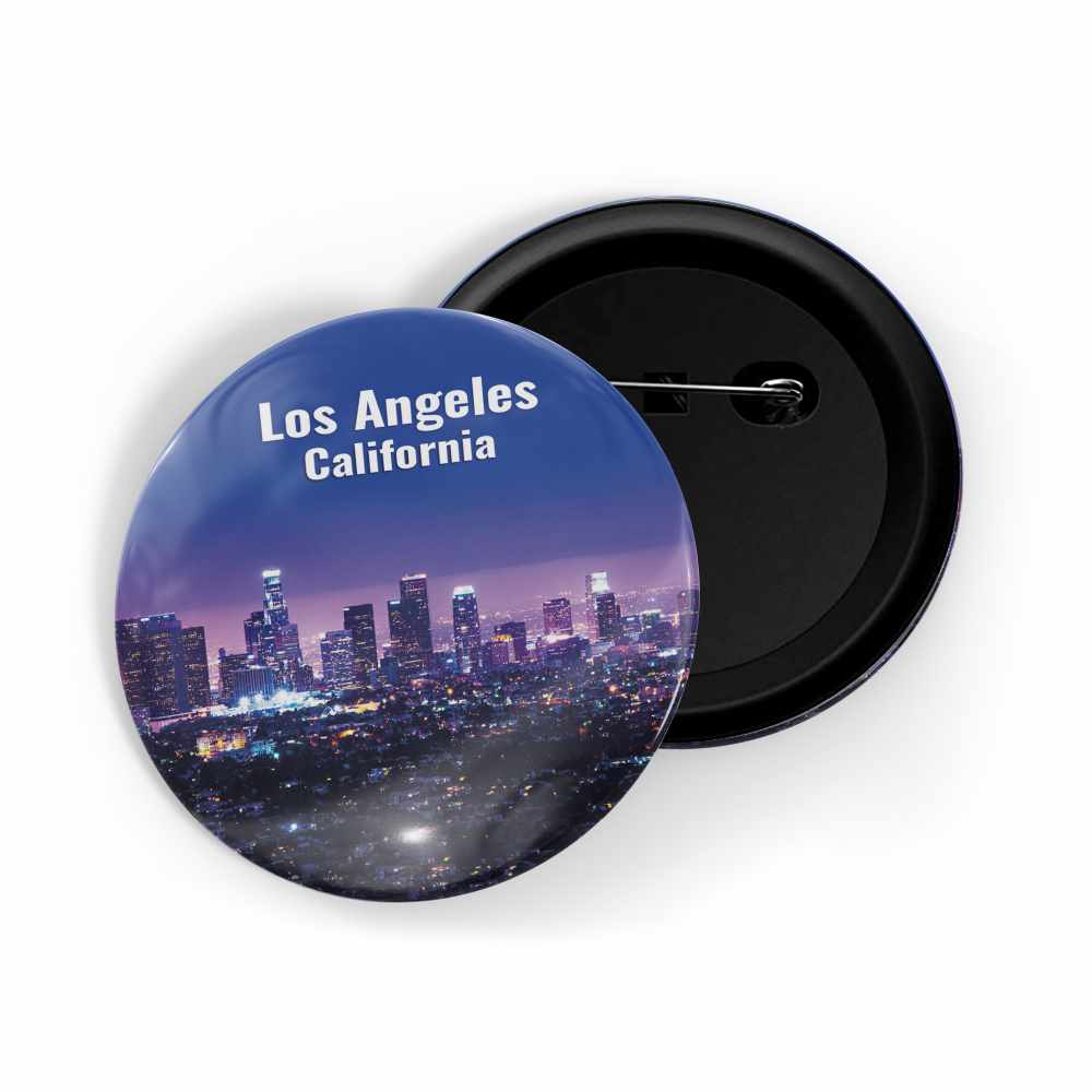 dhcrafts Round Pin Badge Multicolor Famous Tourist Place Barcelona Spain Glossy Finish Design Pack of 1 (58mm)