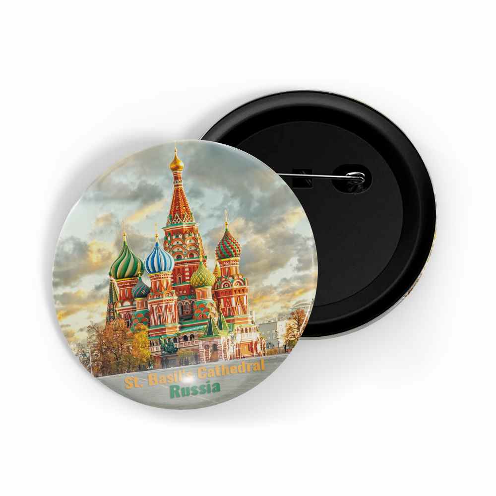 dhcrafts Round Pin Badge Multicolor Famous Tourist Place Museum Of Catalonia Barcelona Spain Glossy Finish Design Pack of 1 (58mm)