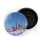dhcrafts Round Pin Badge Multicolor Famous Tourist Place Colombo Sri Lanka D1 Glossy Finish Design Pack of 1 (58mm)