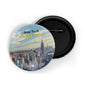 dhcrafts Round Pin Badge Multicolor Famous Tourist Place Beira Lake Colombo, Sri Lanka Glossy Finish Design Pack of 1 (58mm)