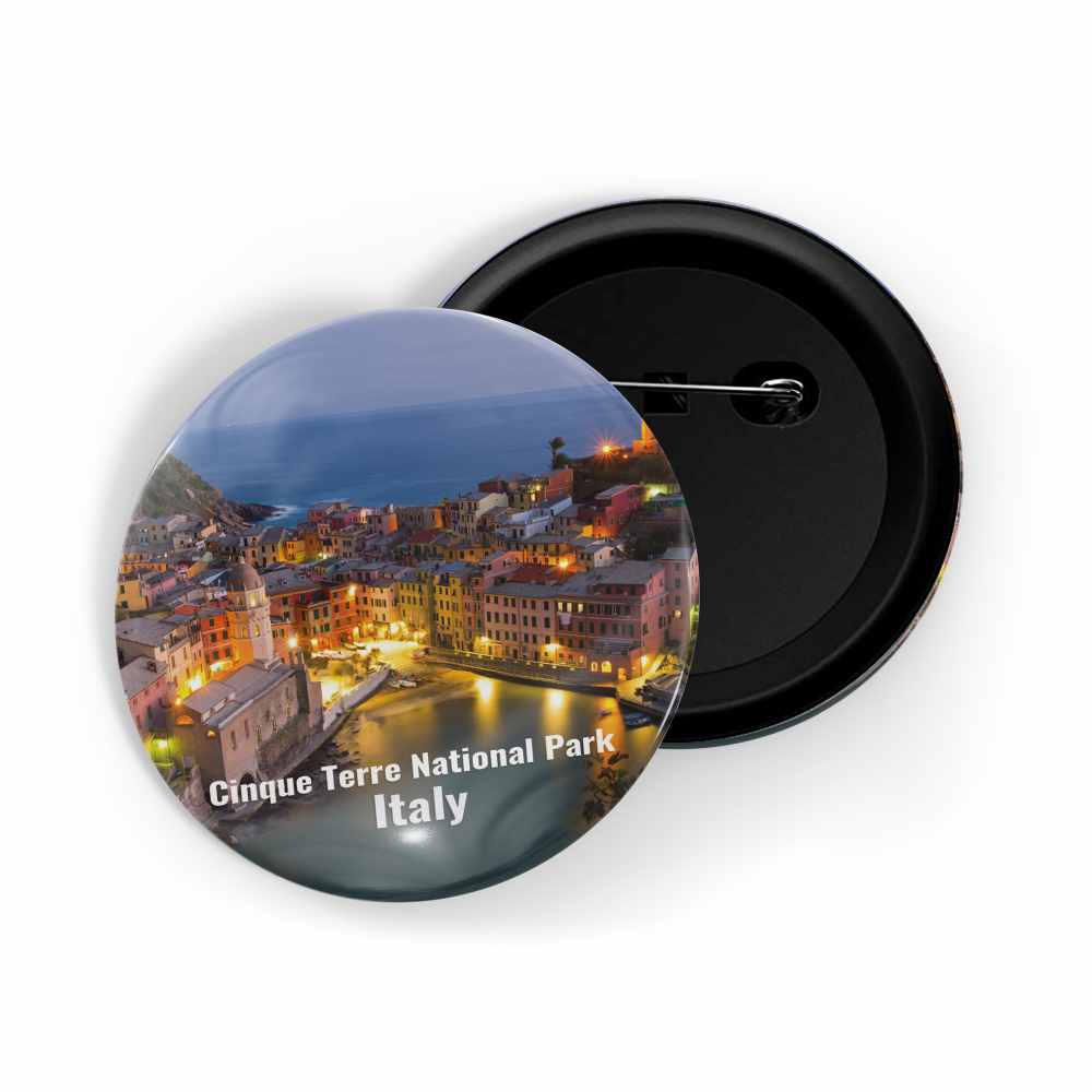 dhcrafts Round Pin Badge Multicolor Famous Tourist Place City Hall Stockholm Sweden Glossy Finish Design Pack of 1 (58mm)