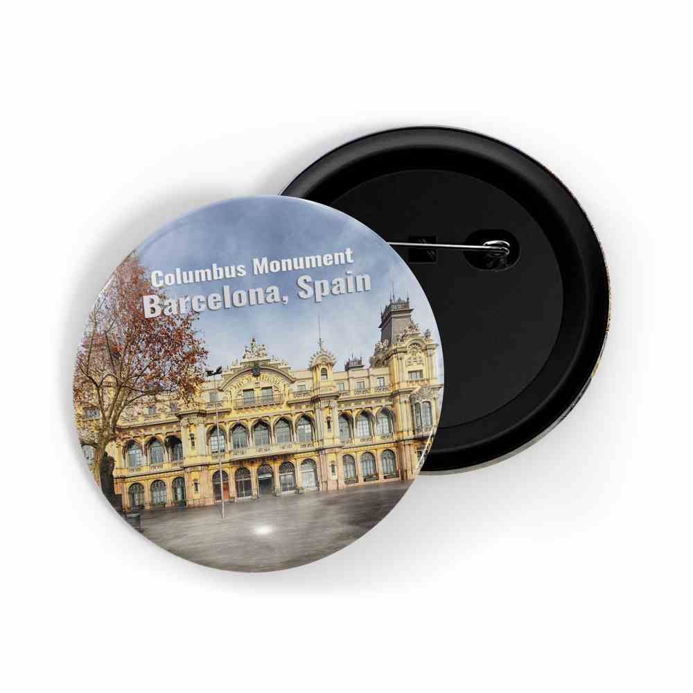 dhcrafts Round Pin Badge Multicolor Famous Tourist Place Phi Phi Islands Thailand Glossy Finish Design Pack of 1 (58mm)