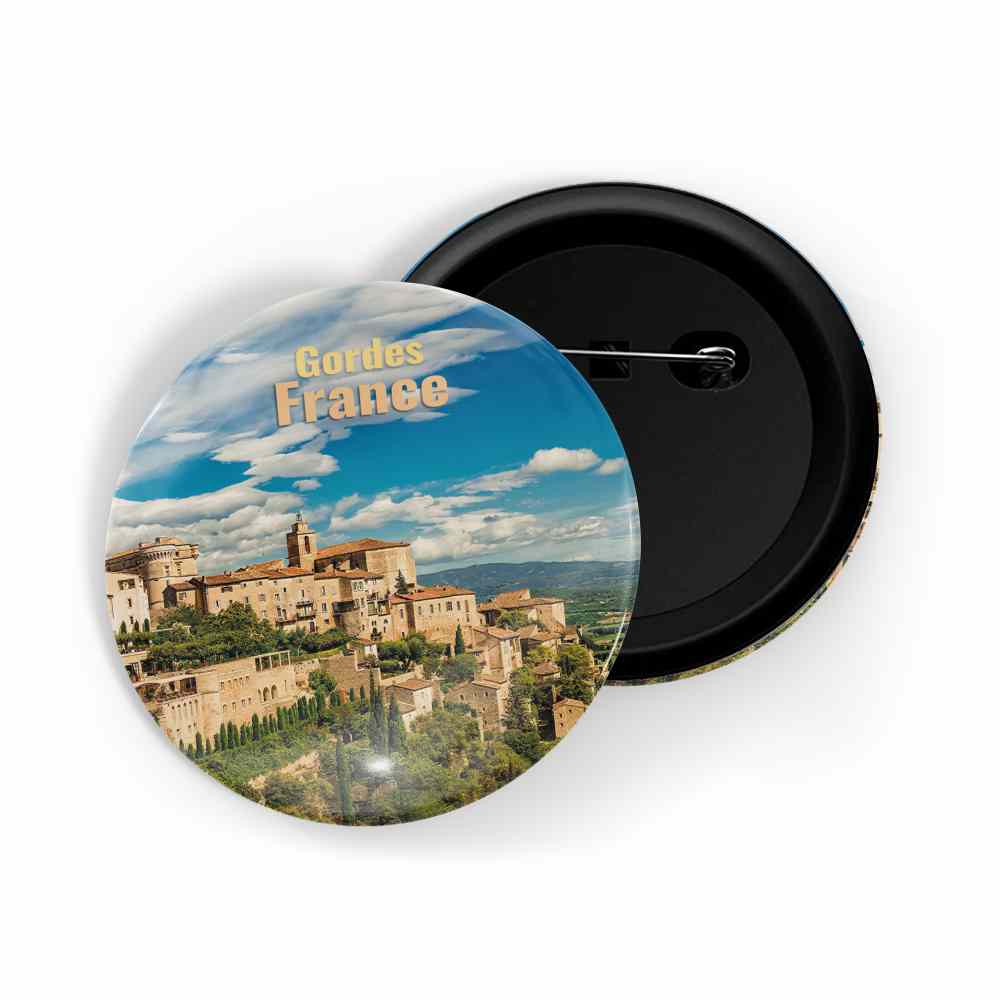dhcrafts Round Pin Badge Multicolor Famous Tourist Place Cheow Lan Lake Thailand Glossy Finish Design Pack of 1 (58mm)
