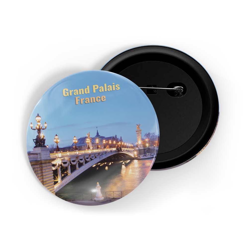 dhcrafts Round Pin Badge Multicolor Famous Tourist Place Chicken Island Thailand Glossy Finish Design Pack of 1 (58mm)