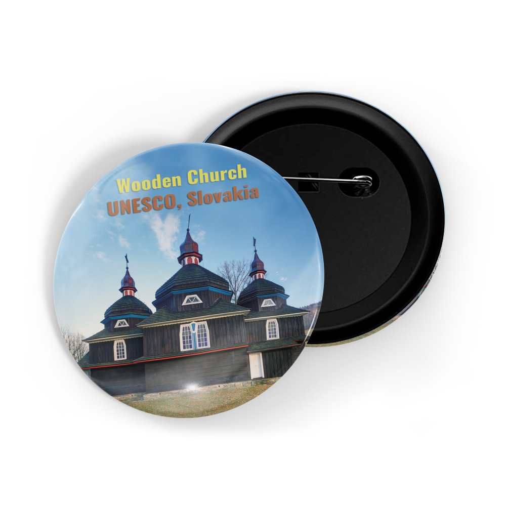 dhcrafts Round Pin Badge Multicolor Famous Tourist Place Wat Arun Temple Thailand D1 Glossy Finish Design Pack of 1 (58mm)