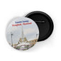 dhcrafts Round Pin Badge Multicolor Famous Tourist Place Wat Arun Temple Thailand D2 Glossy Finish Design Pack of 1 (58mm)