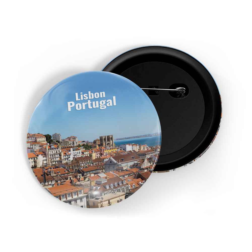 dhcrafts Round Pin Badge Multicolor Famous Tourist Place Kamianets-podilskyi Castle Ukraine D2 Glossy Finish Design Pack of 1 (58mm)