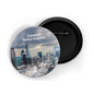 dhcrafts Round Pin Badge Multicolor Famous Tourist Place Abu Dhabi United Arab Emirates D1 Glossy Finish Design Pack of 1 (58mm)