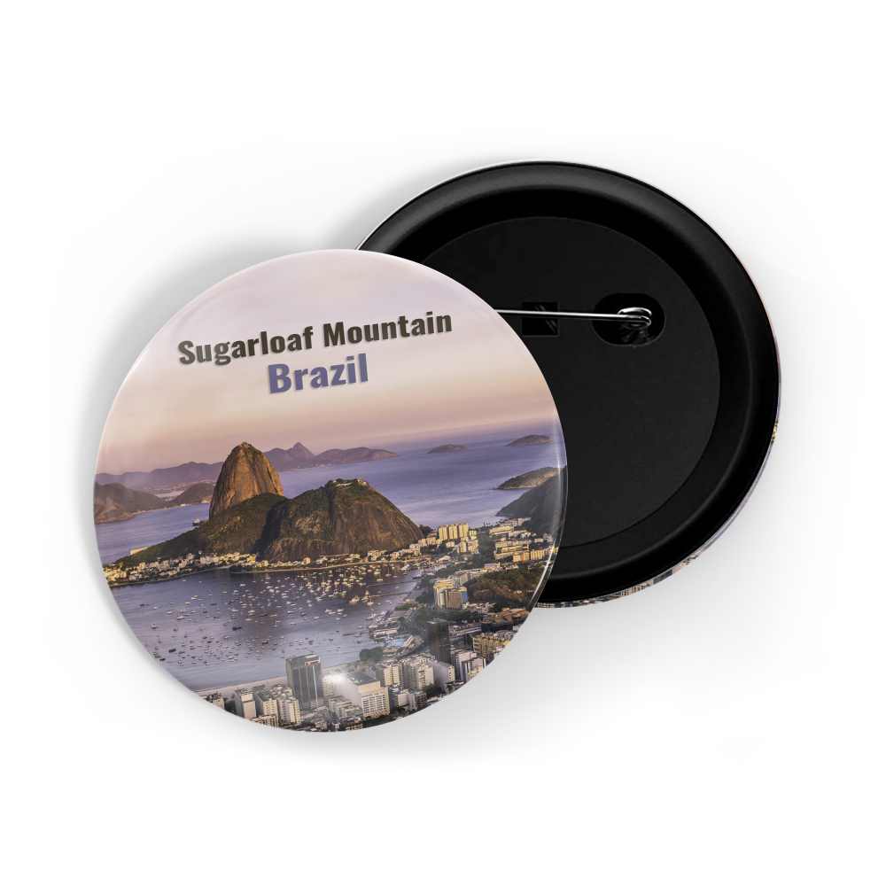 dhcrafts Round Pin Badge Multicolor Famous Tourist Place Dubai United Arab Emirates Glossy Finish Design Pack of 1 (58mm)