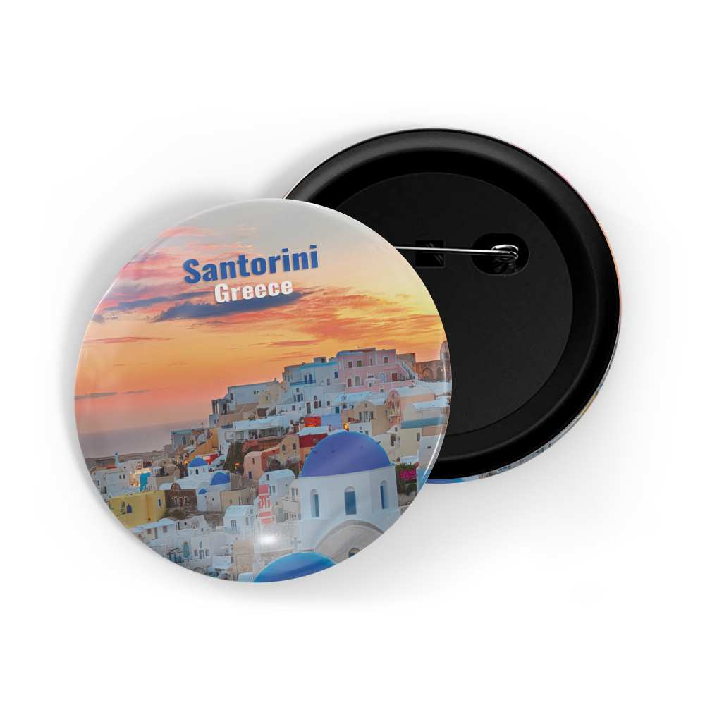 dhcrafts Round Pin Badge Multicolor Famous Tourist Place Admiralty Arch London, England Glossy Finish Design Pack of 1 (58mm)